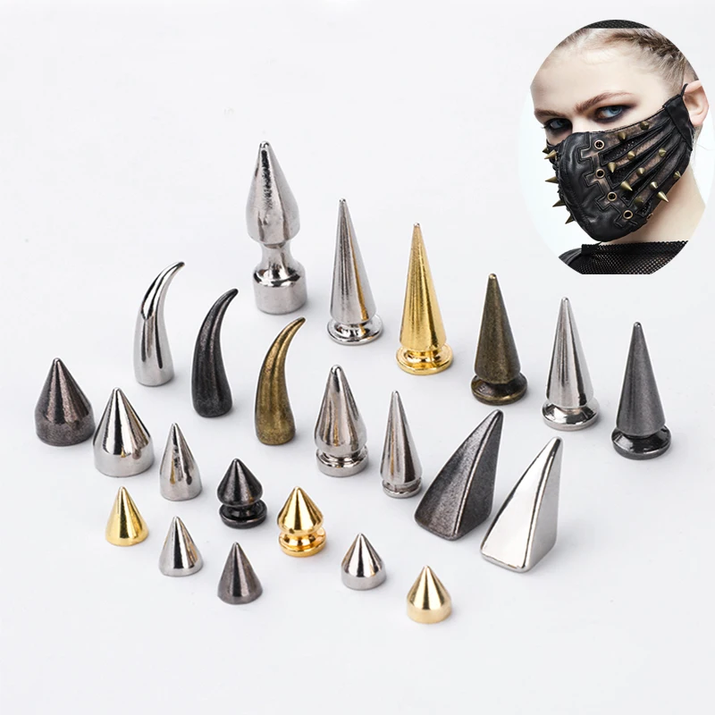

Handmade diy leather punk nail bullet tip rivet luggage leather leather bells hardware accessories decorative nails 23 types