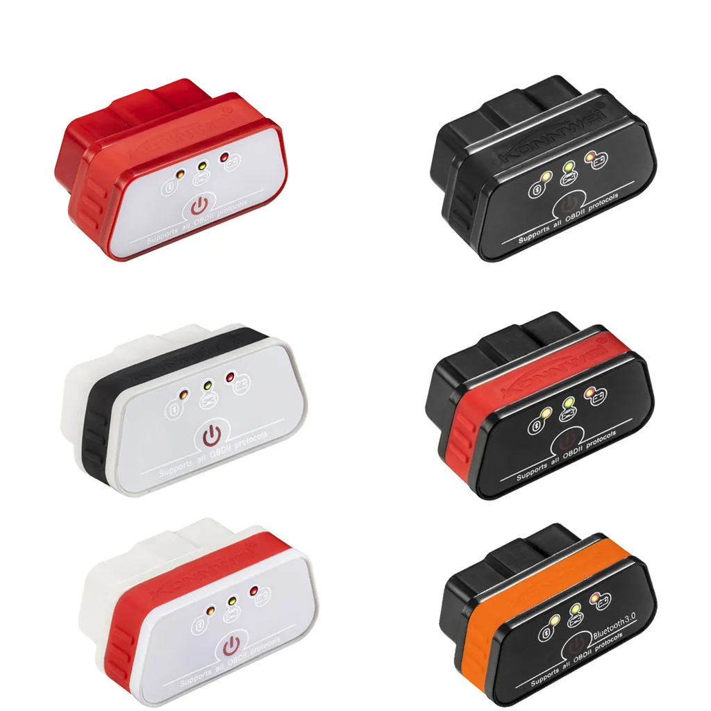 Автомобильный диагностический сканер кодов Konnwei KW901 ELM327 OBD2 интерфейс Bluetooth 3 0