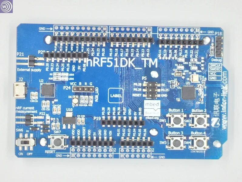 Посмотрите обучающее видео! Nrf51422nrf51822 nRF51DK Bluetooth ANT 4.0BLE развития PCA10028