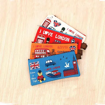

1 Piece Soldier Pencil Bag Canvas Pencil Pouch Kawaii School Stationery Bag