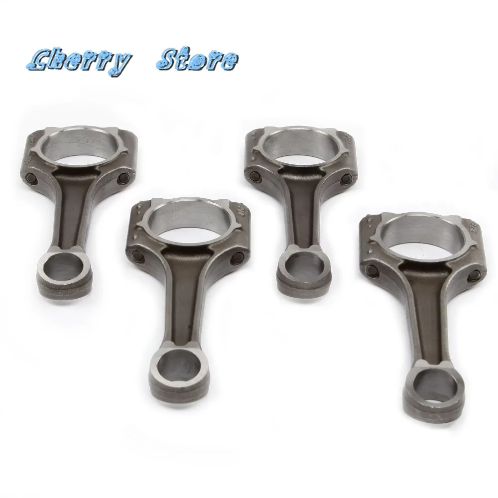 NEW 06J 198 401 G 4Pcs Engine Piston Connecting Rod Kit For Audi A4 A6