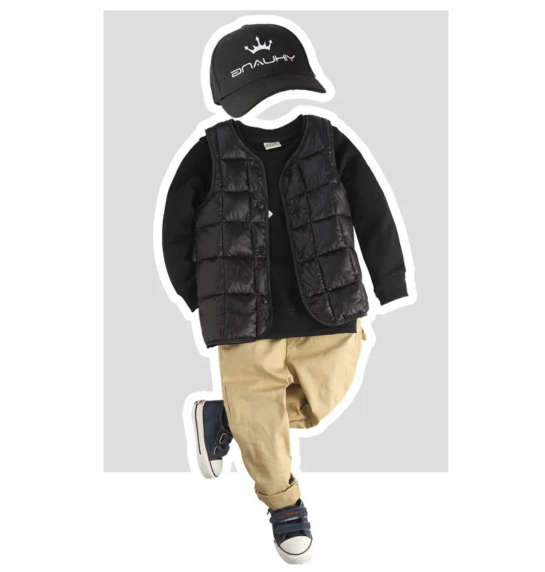 autumn winter little baby girls boys warm vest red black blue green padded boys girls waistcoat kids outerwear jacket coat  2 3 4 5 6 7 8 9 10 years waistcoat boys kids sleeveless jacket for kids  girls winter vest kids vest boys (1)