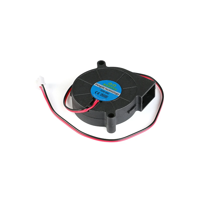 1pc 50mm Blower Fan 12v Sleeve DC 12 Volt 2Pins Heat Sink Blowing Radiator Cooling Brushless Cooler