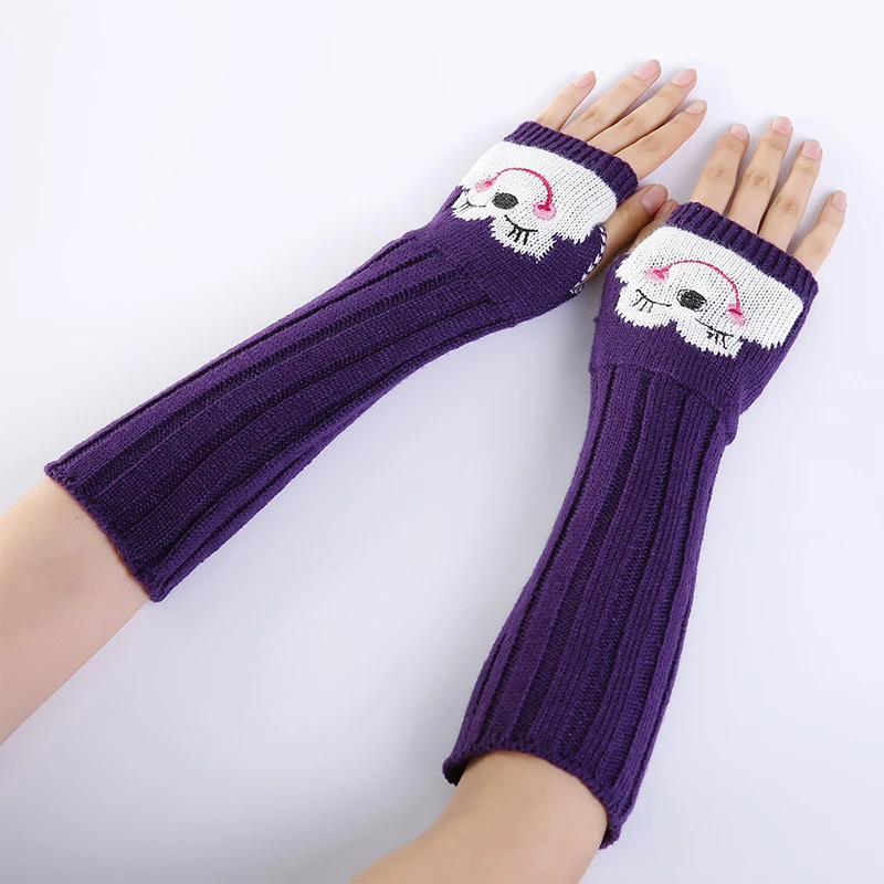 Модные Хлопковые женские зимние перчатки, однотонные перчатки и перчатки для взрослых