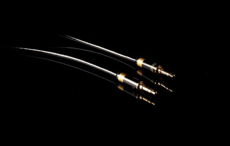 XIANZUN M 380DL Oxygen free copper silver plated 3 5mm headphone cable car record AUX car audio cable