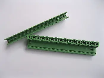 

2 pcs Green 16 pin 5.08mm Screw Terminal Block Connector Pluggable Type