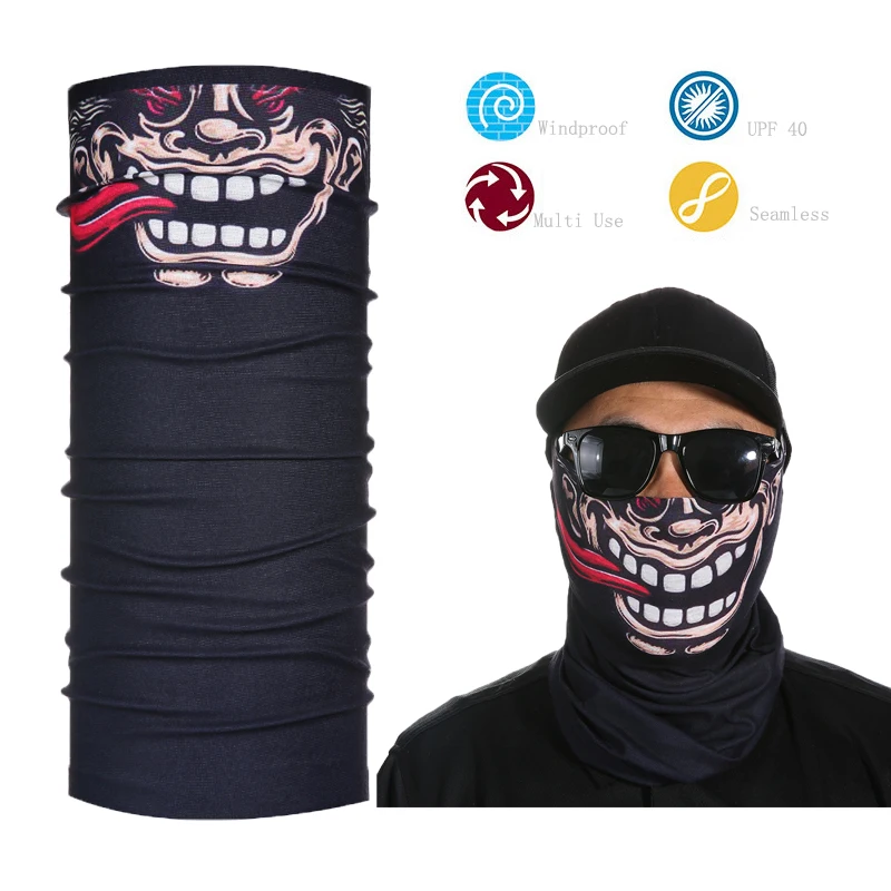 Skeleton Skull Face Mask Bandana dir/Motorbike/Chopper/Harley Riding