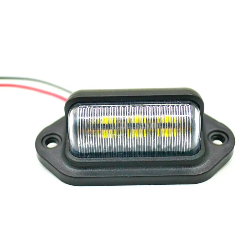 1PC 6 светодиодов 12V/24v номерной знак светильник лицензии лампы для грузовика