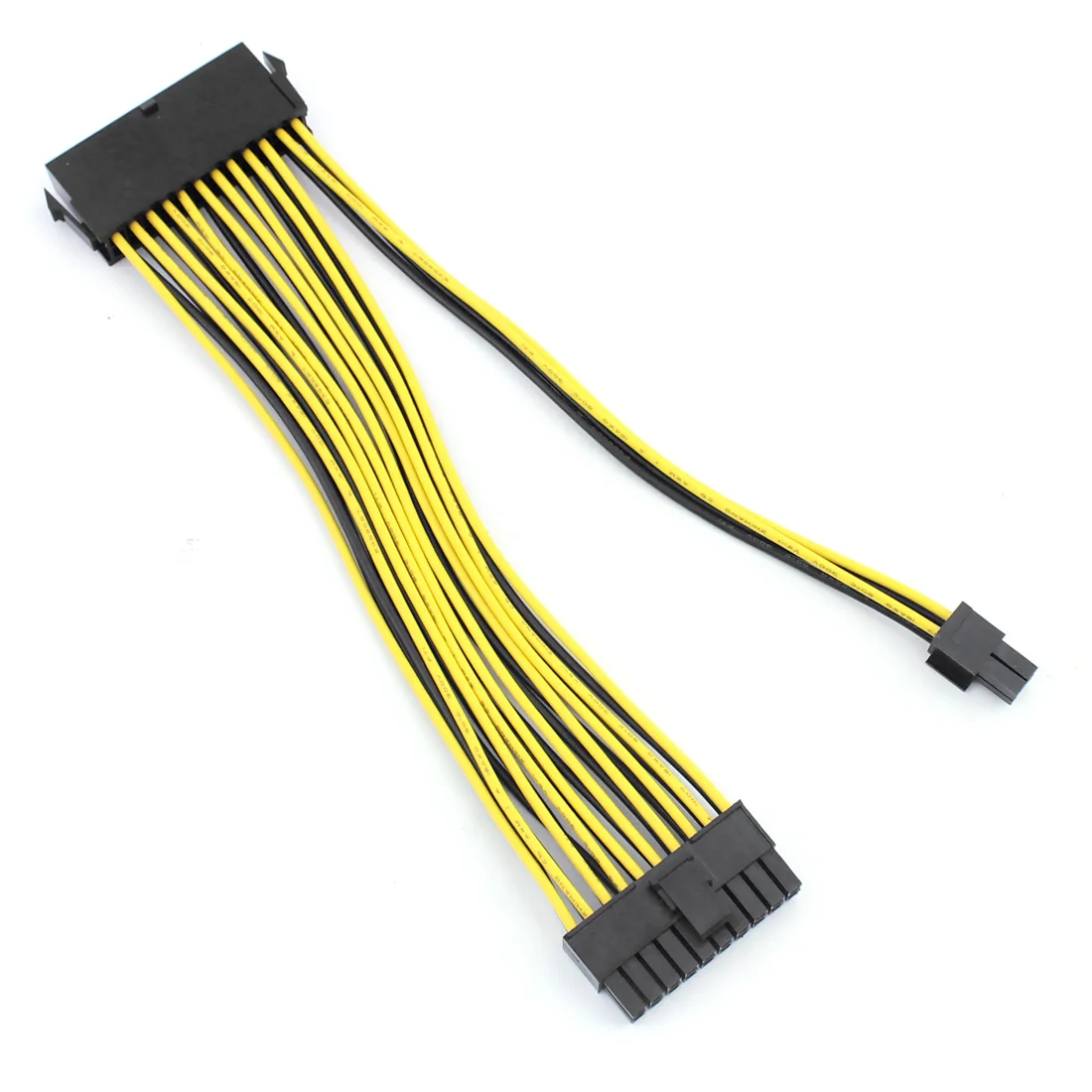 1x 24P 20+4 Pin Power Supply Motherboard Adapter Cable 18AWG 20CM for BTC RIG Extended Miner Mining Wire Extension Cord