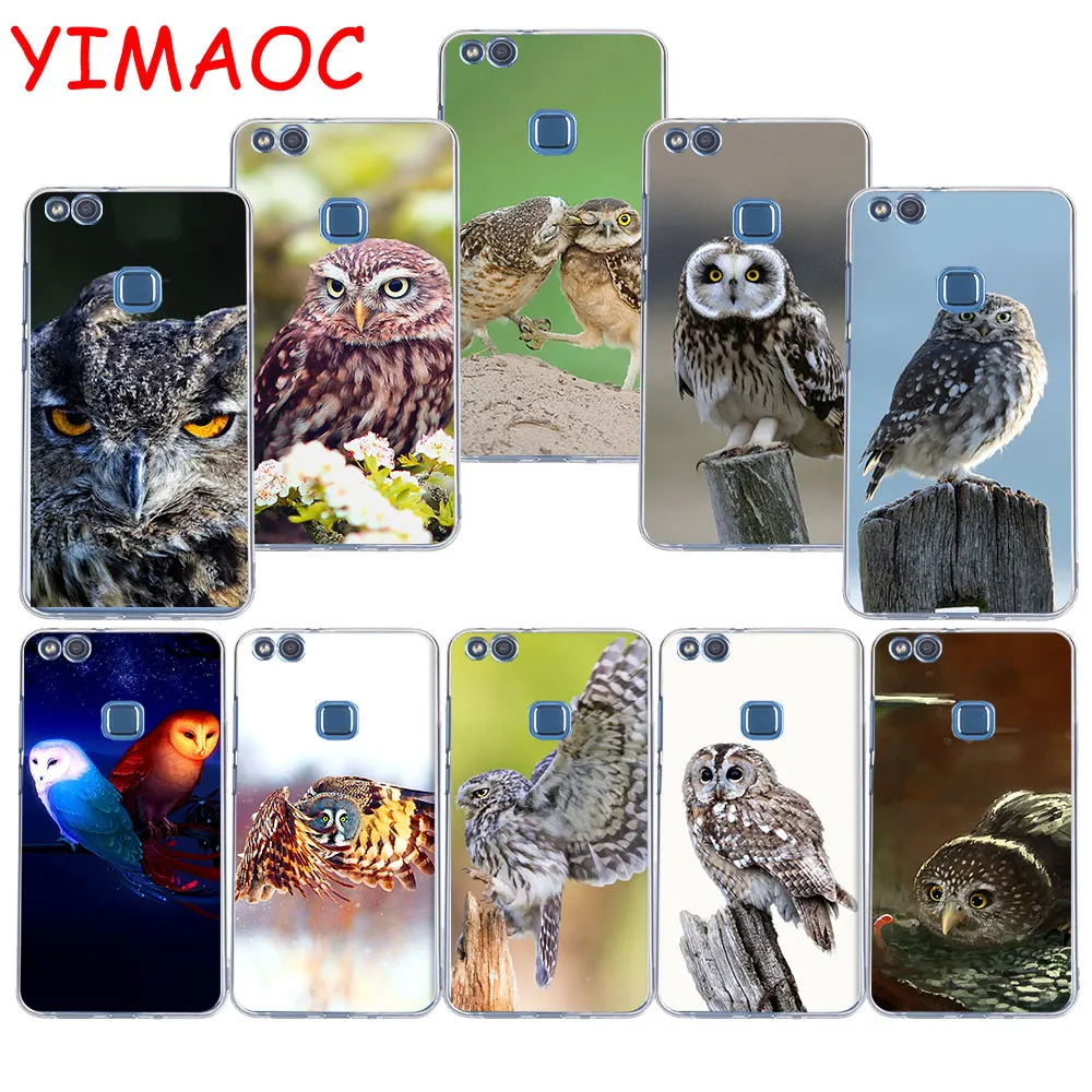 

YIMAOC 130z cute little Owl Soft TPU Case for Huawei P20 Pro P10 P9 P8 Lite P Smart Mate 10 lite 20 pro