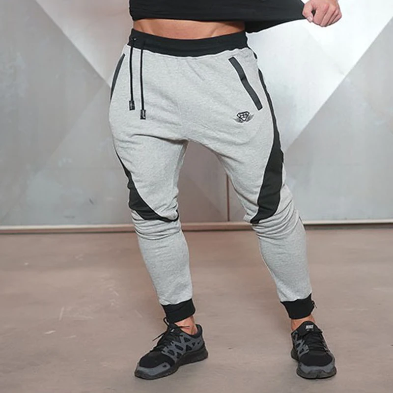 Men's Pants Workout Cloth exercise Active Cotton Pants Men Joggers ...