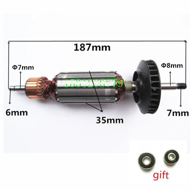 Ротор двигателя сменный для DeWALT DW824 125 DW821 DW818 DW456K DW456 D28154 D28153|motor armature|armature rotormotor rotor