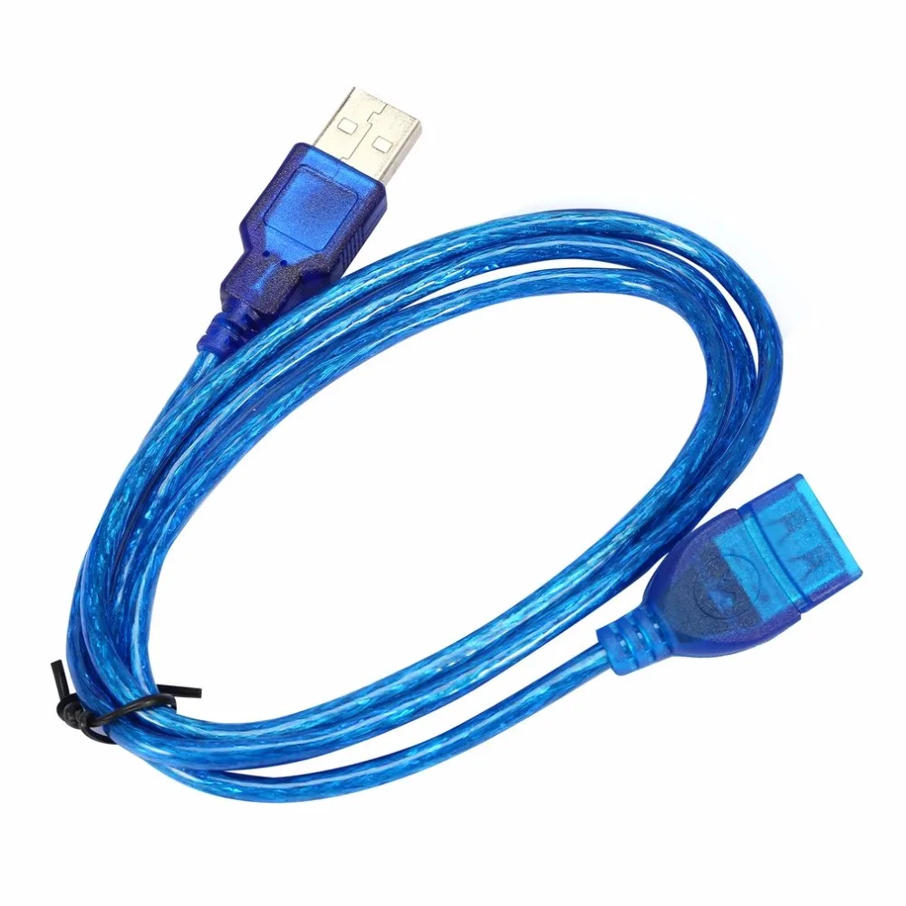 

1/1.5/2/3M Anti-Interference USB 2.0 Extension Cable USB 2.0 Male To USB 2.0 Female Extension Data Sync Cord Cable Blue