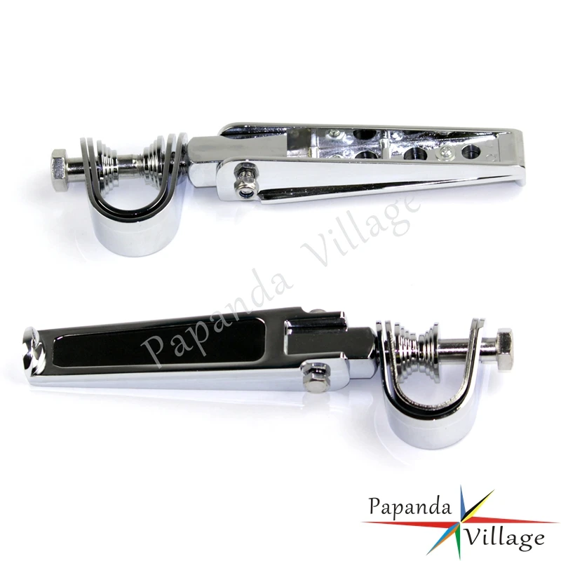 

Universal Motorbike1" 1-1/4" Engine Crash Bars U-clamp On Highway Foot Pegs Footrests for Harley Touring Cafe Racer