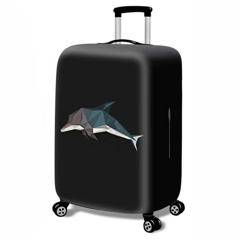 Креативный багажный чехол из спандекса для путешествий, защитный чехол с 18-32 чехлом для багажа, эластичный моющийся чехол для чемодана - Цвет: A6 Luggage cover