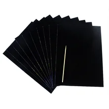 10 Uds. De papel para garabatos de dibujos animados para niños, color negro, para dibujar y escribir notas, material escolar