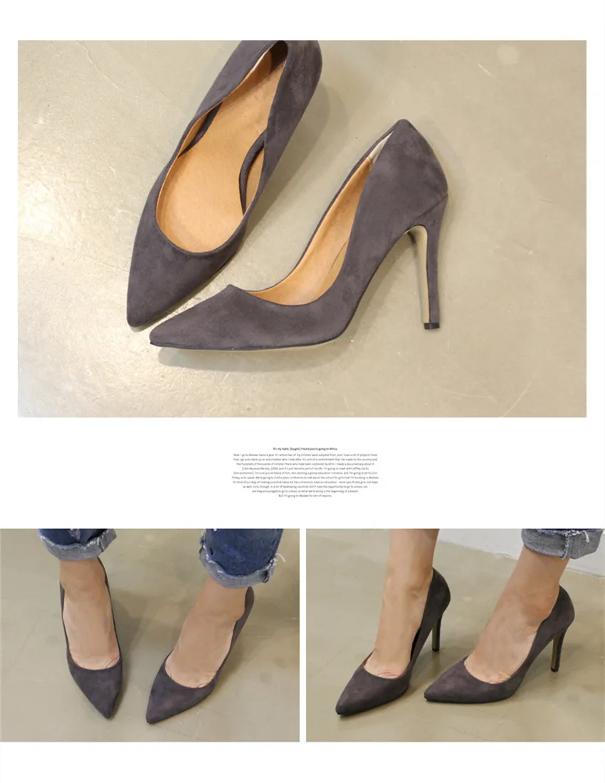 COWCOM/ г. Новые туфли на высоком каблуке-шпильке с острым носком замшевые черные туфли телесного цвета модная женская обувь GXF-2977-28