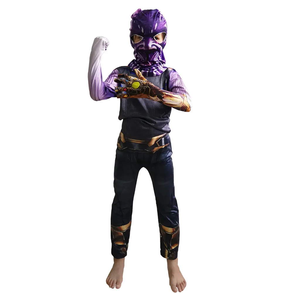 

Boy Thanos Cosplay Costumes Avengerss Thanos Costumes For Kids Jumpsuits Infinity War Children's Halloween Party Dress Cosplay