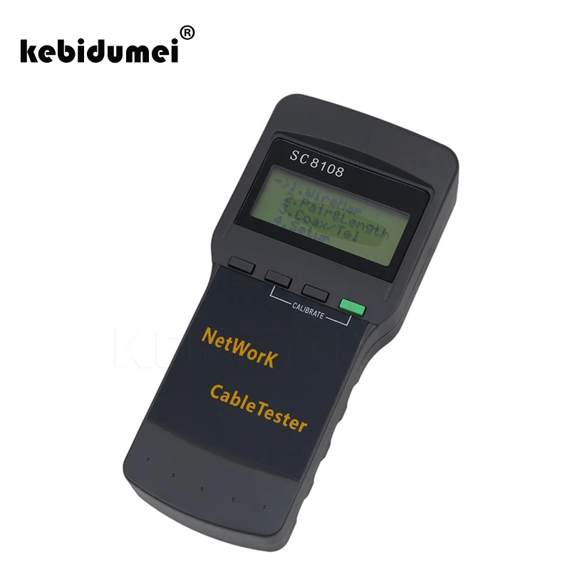 Тестер kebidumei SC8108 Lan измеритель кабеля CAT5 RJ45 с ЖК дисплеем|rj45 tester|lan testercable tester |