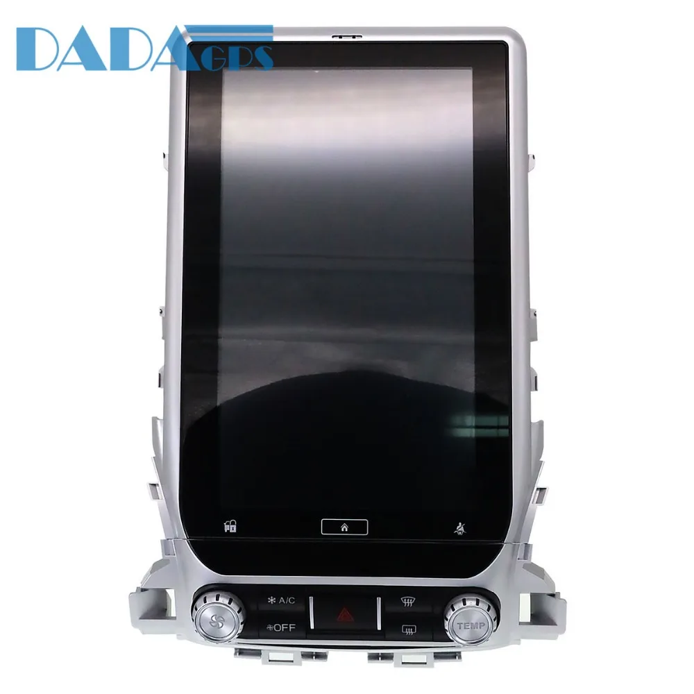 Discount Tesla style Android 7.1 Car DVD Player GPS Navigation Radio for TOYOTA LAND CRUISER LC200 2016 2017 2018 Stereo Multimedia Video 3