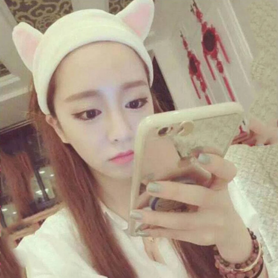 

NEW Cute Womens Cat Ears Headdress Hair Braiders Womens Lady Makeup Auxiliary Tool Accessories Party Gift wild headwear