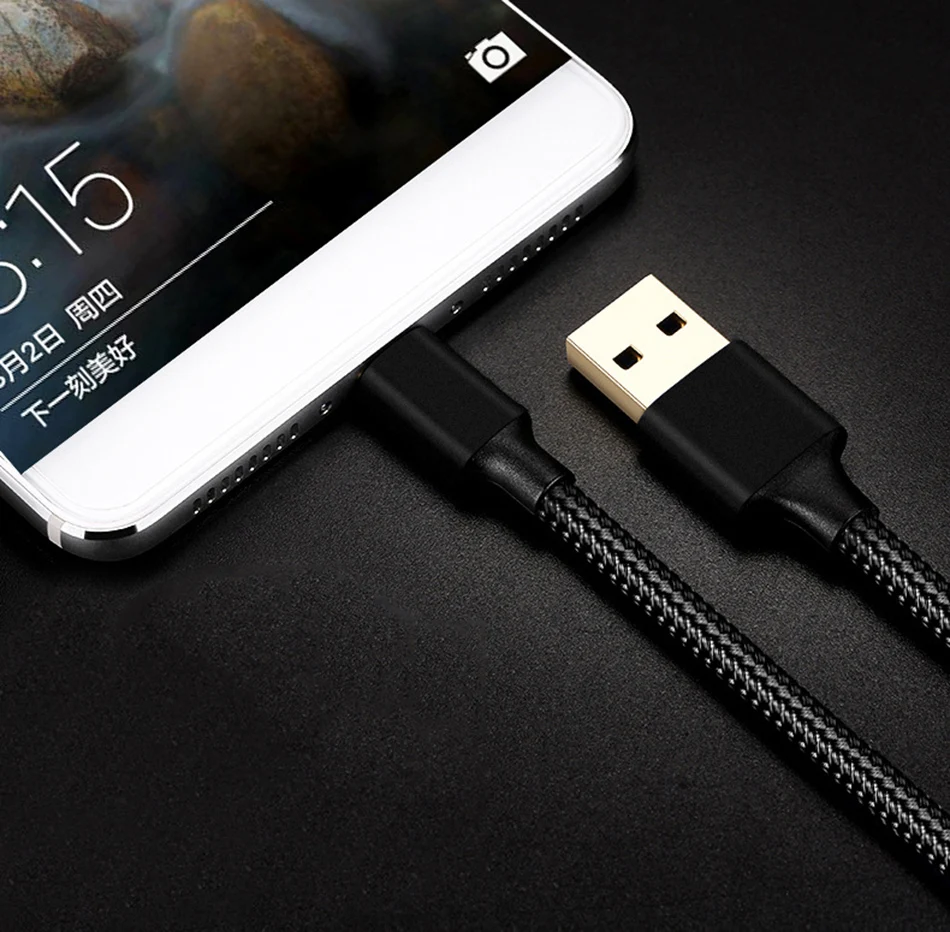 NOHON Nylon 1.8m Android Data Cable Micro USB Fast Charger Cord For Samsung Galaxy Huawei HTC Xiaomi 2A Lighting Charging Cables (10)