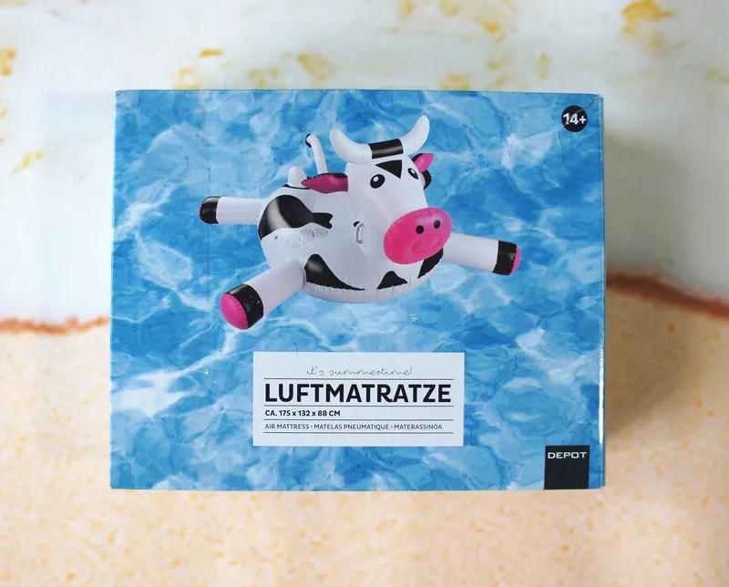 Swimming ring pool vison water park party toys air Cow bossy ox bull piscina float accessories tube Beach sillon inflable (15)
