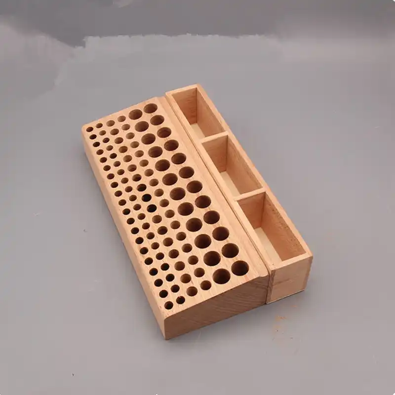 46/68 holes Wooden Leathercraft Tools Rack Stand Leather Craft Stamping Punching Tools Holder