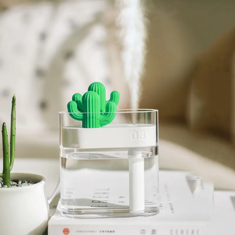 

Cactus Aroma Diffuser Moisture Air Purifier Convenient Air Cooling Ultrasonic Humidifier Creative Home Decoration Dorpshipping