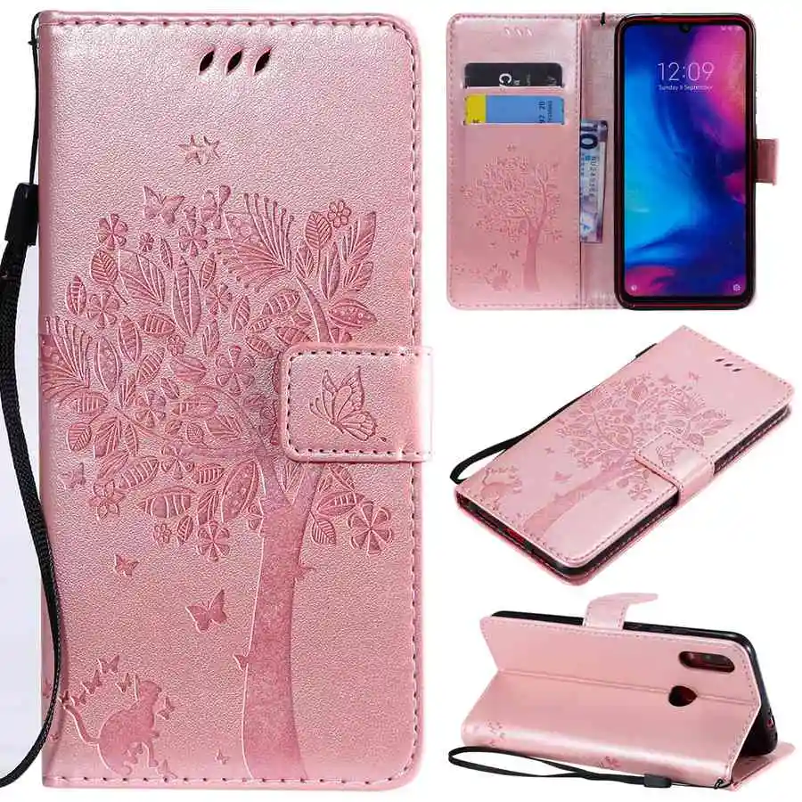 cell phone lanyard pouch Embossing Print Case For Xiaomi Mi A1 A2 A3 Lite Pocophone X3 NFC M3 F3 F1 Flip Wallet Case For Xiaomi Mi 5 6 7 8 9 10 11 Lite phone flip cover