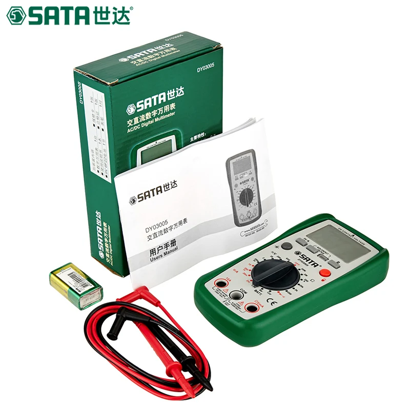 

SATA digital display, backlight anti-burn multimeter, digital home-based high-precision meter, with a table DY03005