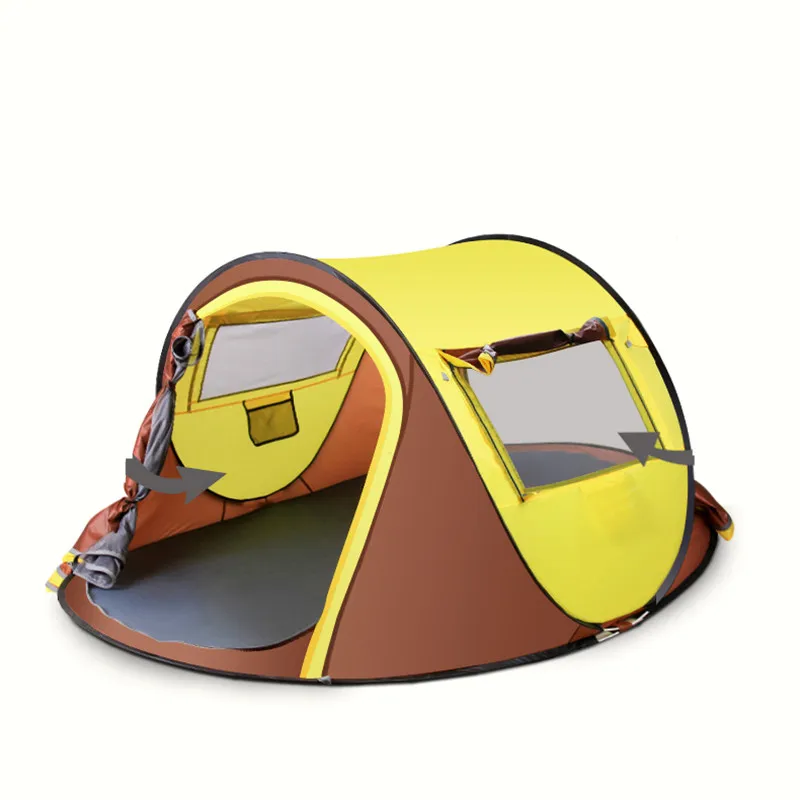 

Tent Outdoor Camping 3-4 Persons Camping Single or Double 2 Persons Field Thickening Waterproof and Rain-proof Automatic