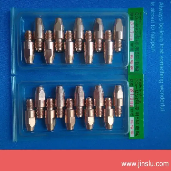 Бесплатная доставка! 24KD контакты советы ( CuCrZr ) M6 * 28 1.0 мм для MIG сварочная горелка |