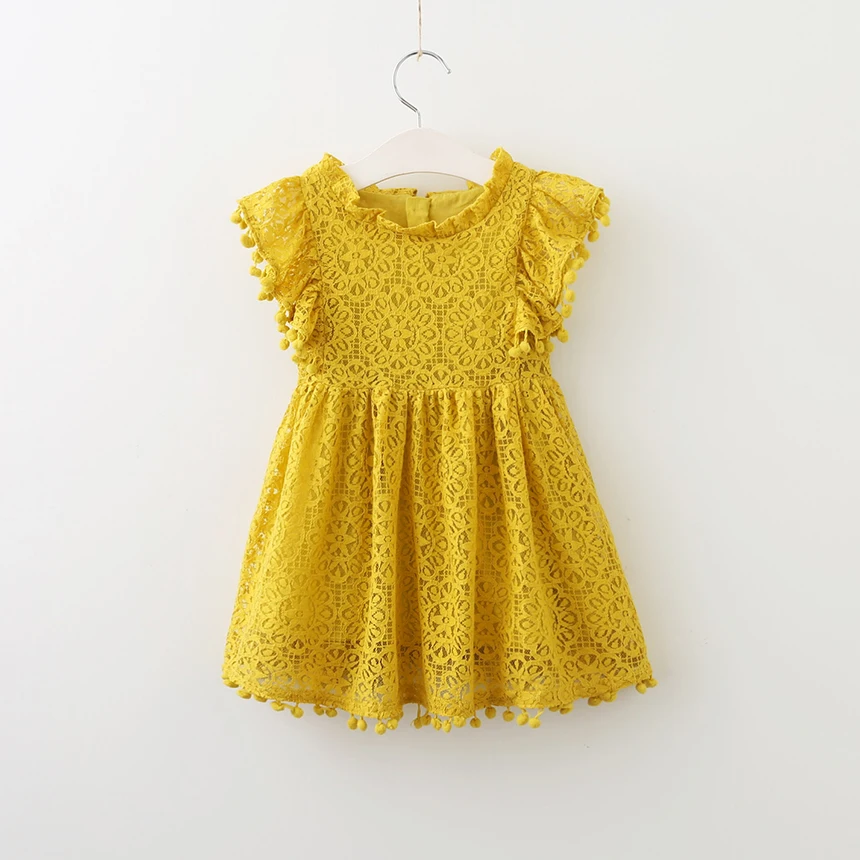 yellow color frock design