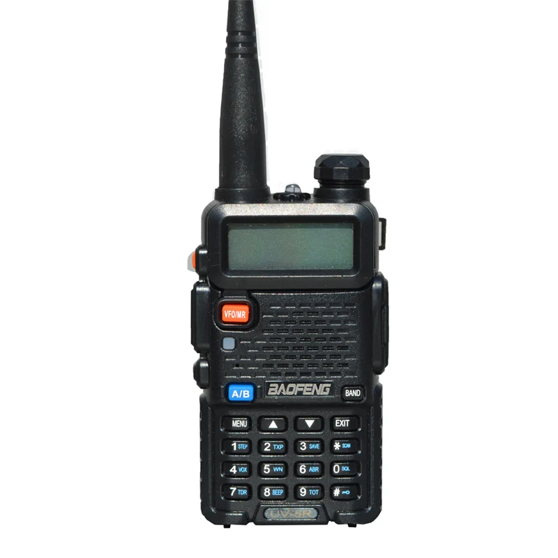 Baofeng UV-5R портативная рация профессиональная CB радиостанция Baofeng UV5R трансивер 5 Вт VHF UHF портативная UV 5R охотничья ветчина радио - Цвет: Черный