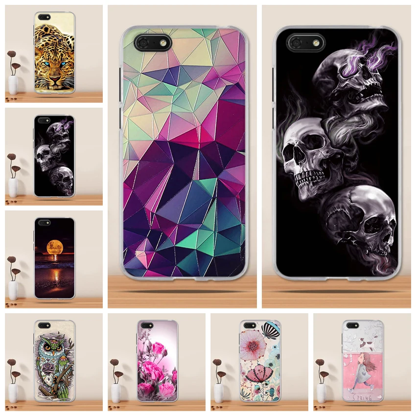 

For Huawei Y5 2018 Case Cover Silicone Funda for huawei Honor 7s Case Coque Soft TPU 3D Back Cover For Huawei Y5 2018 Phone Case