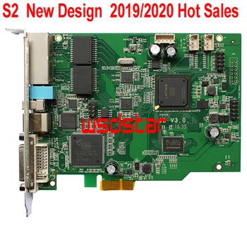 

S2 LED sending card 1920*1080 Pixel New generation full color LED display sending card Replace iT7 2019/2020 Hot Sales 3pcs/lot