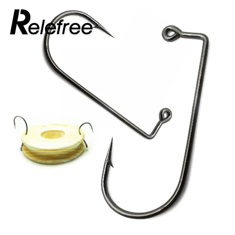Stainless Steel Fishing Hooks Barbed for Round Bent Hook Fish Lures