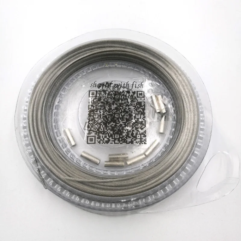 Linea Di Sangue 10M Anti 7 Strands 5LB-200LB Steel Wire Fishing Leader Line Nylon Rete Metallica Fine - Foto 11