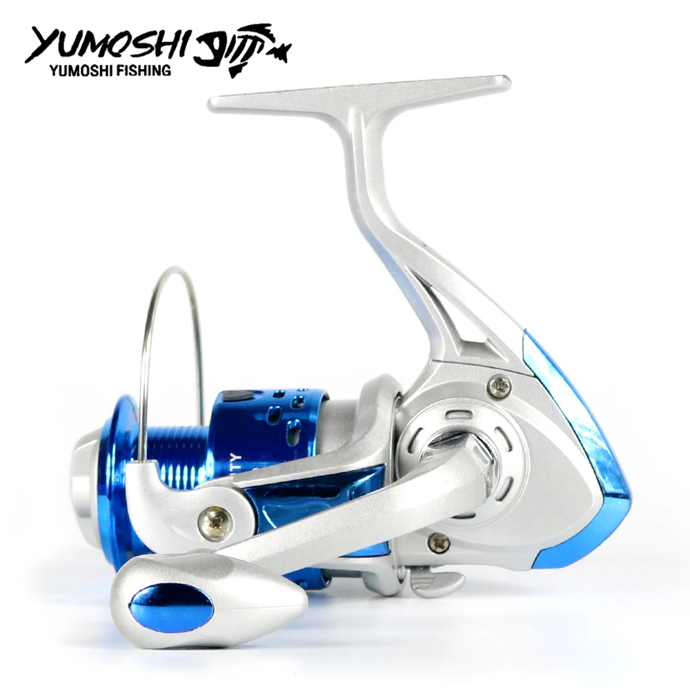 YUMOSHI Fishing Reel Carp Spinning Reel Carbon Front and Rear Drags 18KG Max Drag 12BB Spool Sea Boat Reel