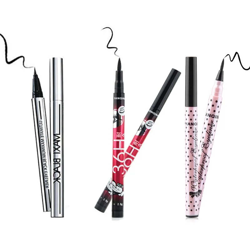 

3 Style Choose Ultimate Black Liquid Eye liner Long-lasting Waterproof Pencil Pen Nice Cosmetics Tools