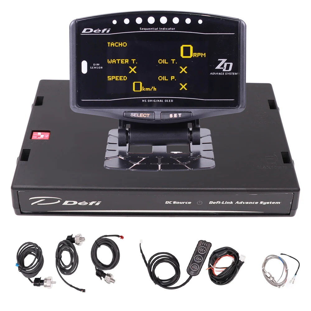 DEFI Advance 10 in 1 Function Auto Gauge Digital RPM Tachometer Oil
