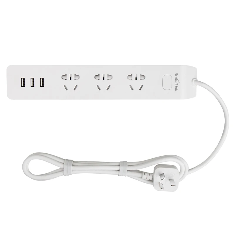 Broadlink mp2 smart home power plug socket,Remote Control Wifi Power Strip WiFi Socket 3 Outlet with 3 USB Fast Charging 2.1A Broadlink mp2 smart home power plug socket,Remote Control Wifi Power Strip WiFi Socket 3 Outlet with 3 USB Fast Charging 2.1A