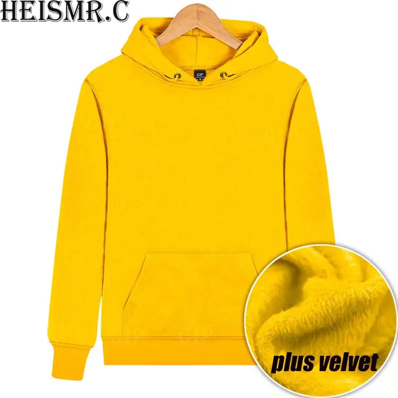 

2018 Men's Winter Hoodies Wool Liner Thickened Warm Sweatshirts Brand Leisure Plus Velvet Jacket Fleece Hoody Sportswear AW03
