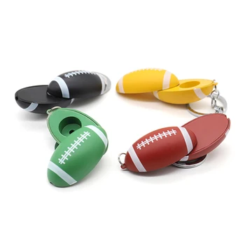 

Football Modeling Metal Smoke Pipes Portable Creative Smoking Pipe Keychain Tobacco Pipe Narguile Grinder Mouthpiece