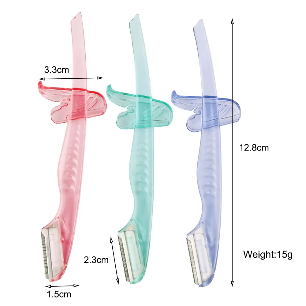 MAANGE 3 шт./упак. красочные триммер для бровей для Макияжа Косметический нож для бровей лезвия лицо удаление волос безопасной скребок бритва макияж Красота инструменты