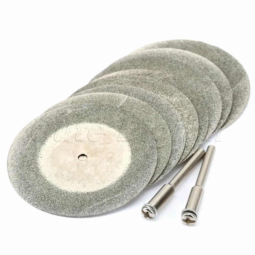 High Hardness 8pcs 50mm MINI Generic Diamond Coated Cutting Discs For
