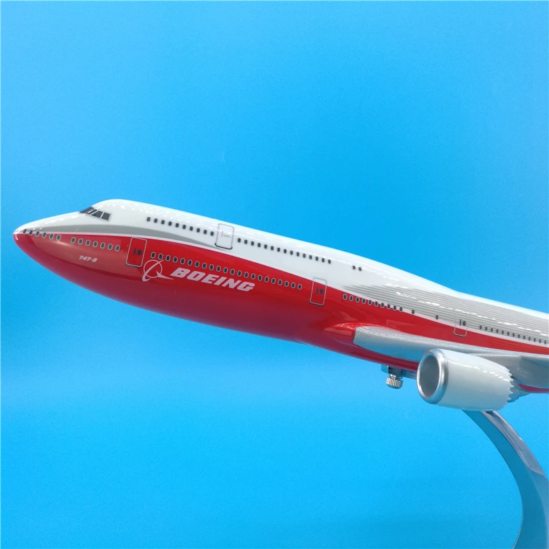 47 см 1:150 самолет Boeing B747-8 прототип модель самолета с базой самолета коллекция дисплей дети или детские игрушки подарки