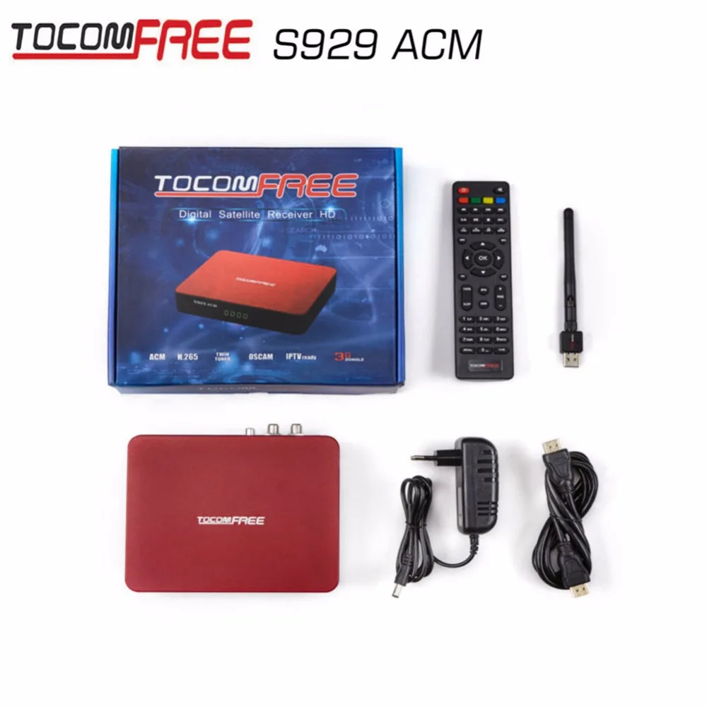 DVB-S2 Receiver Tocomfree S929ACM Nagra 3 Receptor +NEWCAM +CCCAM +PowerVu Satelite SKS IKS Work for Latin America
