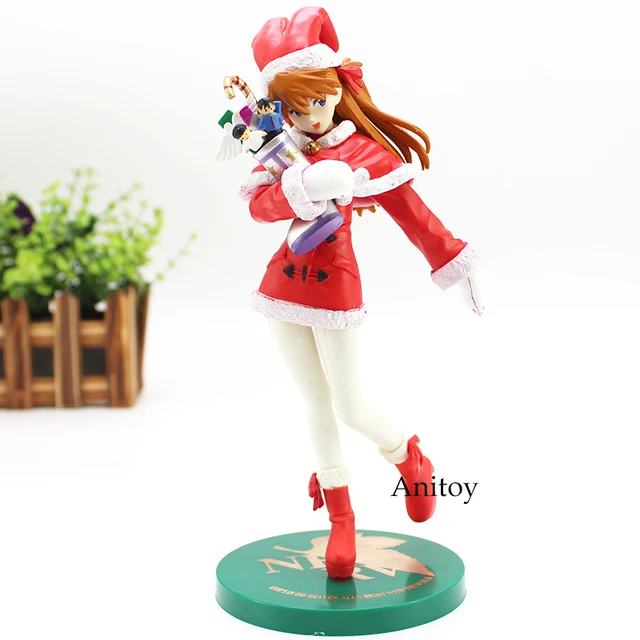 eva neon genesis evangelion christmas doll asuka langley soryu pvc evangelion christmas